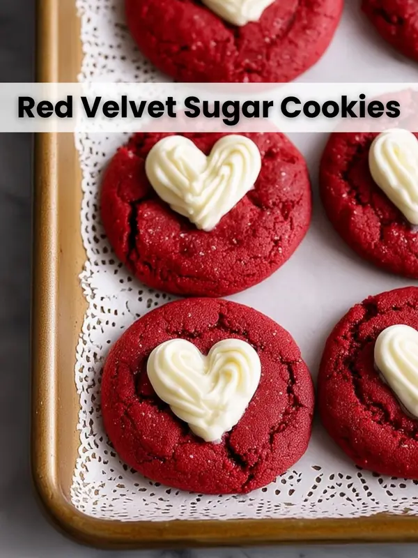 Red Velvet Sugar Cookies
