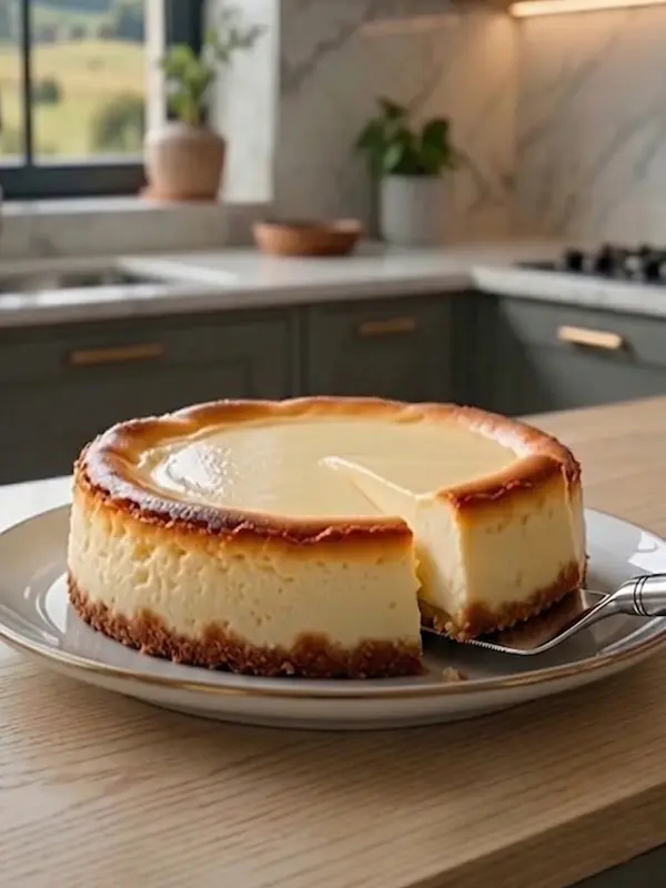 Protein-Rich San Sebastián Cheesecake