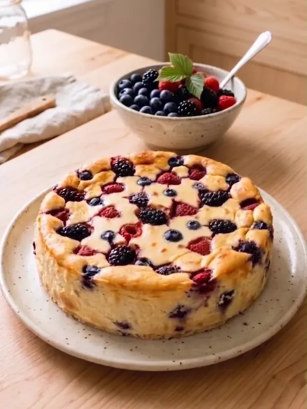 Mixed Berry Cheesecake (Healthy & Protein-Rich)