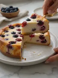 Cherry & Blueberry Cheesecake