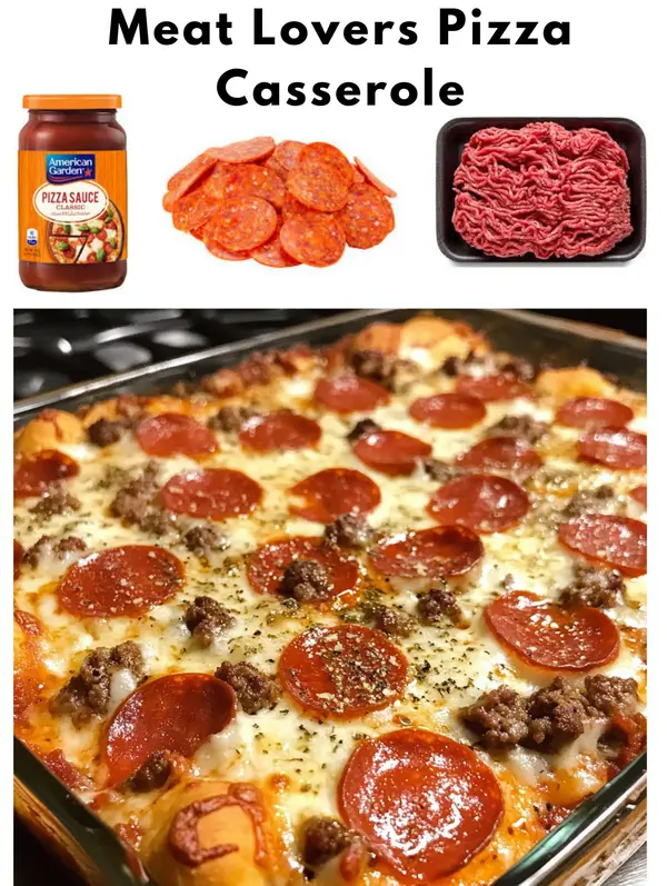 Meat Lovers Pizza Casserole
