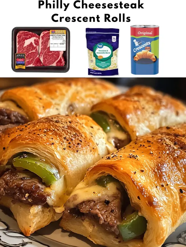 Philly Cheesesteak Crescent Rolls