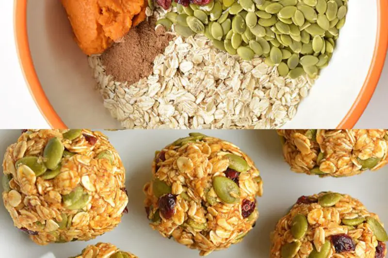No-Bake Pumpkin Breakfast Bites