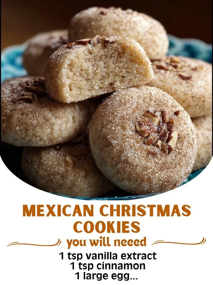 Homemade Mexican Christmas Cookies including Polvorones and Biscochitos.