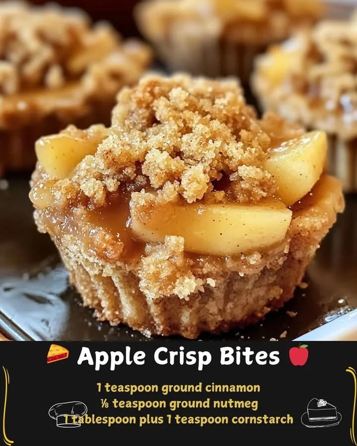 Delicious Apple Crisp Bites with sweet apples and crunchy topping