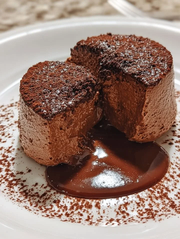 Delicious Cottage Cheese Chocolate Mousse served in a bowl