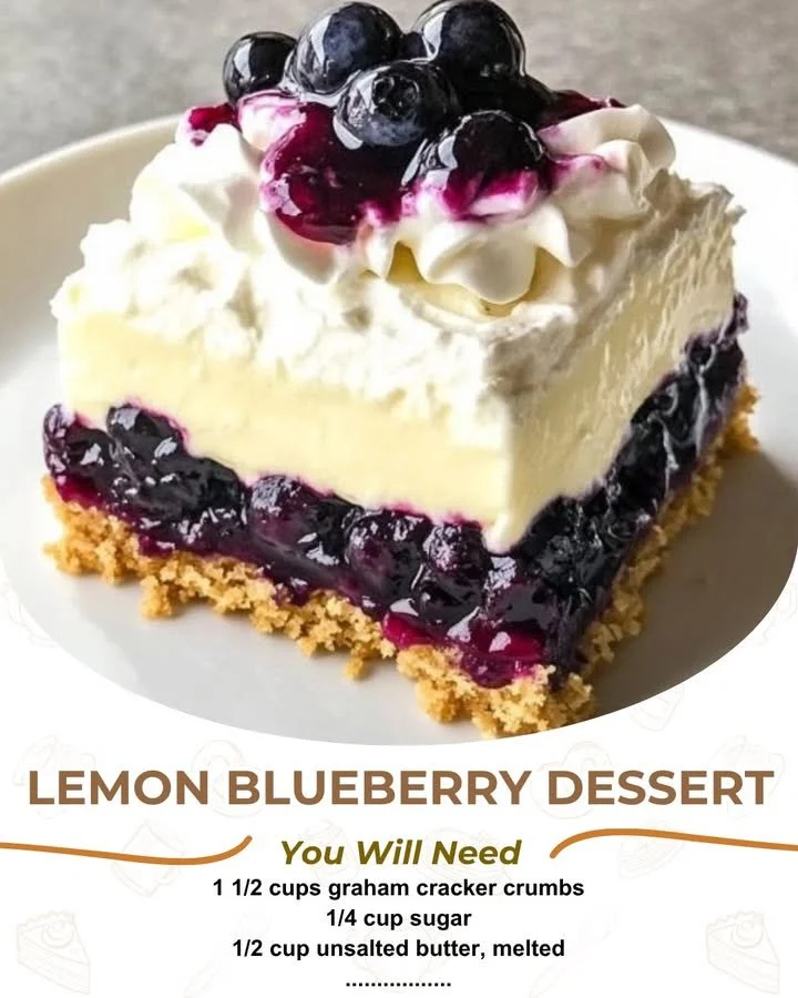 Zesty Lemon and Blueberry Dream Flavor dessert