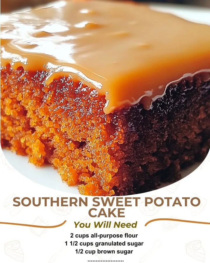 Delicious Southern Sweet Potato Cake with cream cheese frosting