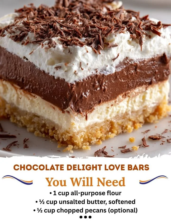 Delicious chocolate love bars ready to be served on a plate