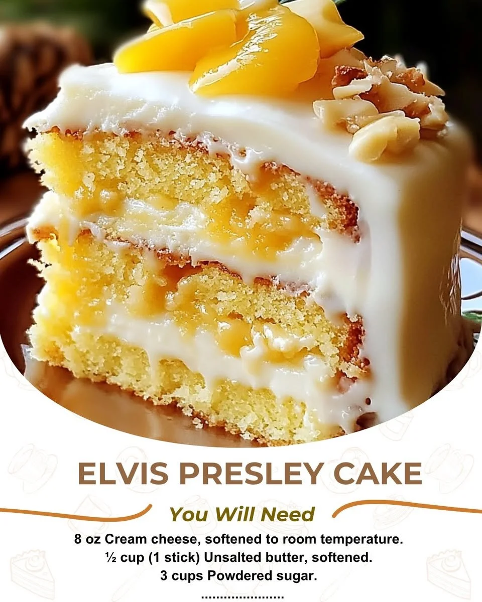 Delicious Elvis Presley-Inspired Cake with layers of flavor and decoration