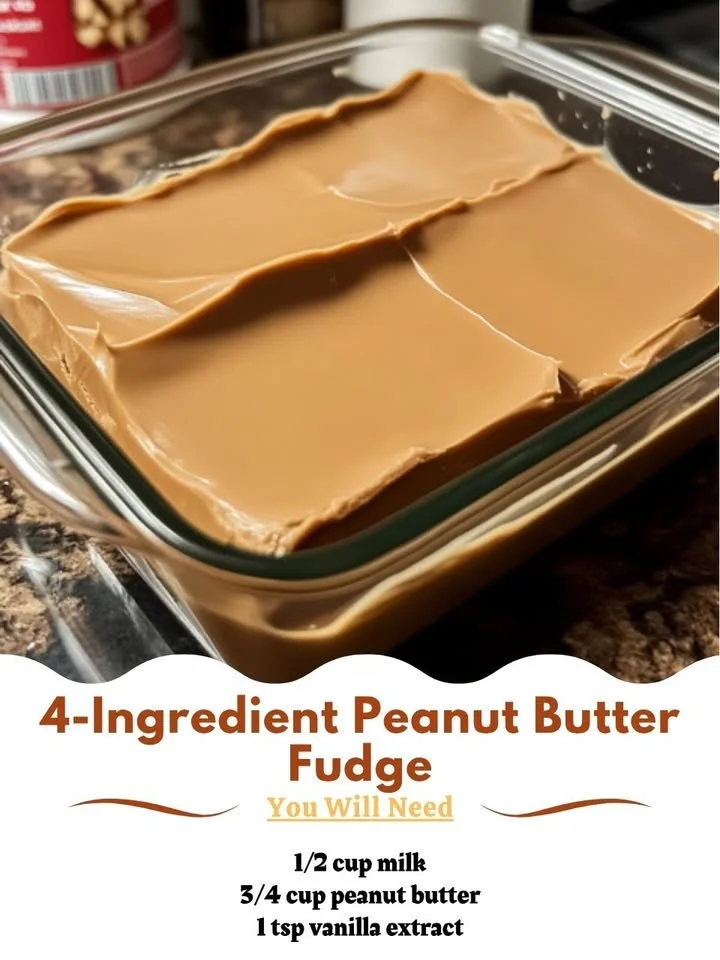 Delicious homemade peanut butter fudge with simple ingredients